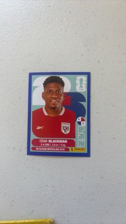 CESAR BLACKMAN /PANANA/WORLD CUP 2026 blue outline sticker