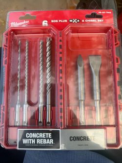 Milwaukee 6-Piece SDS Plus MX4 & Chisel Set