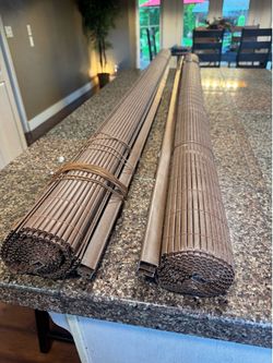 2 sets of light filtering exterior shades