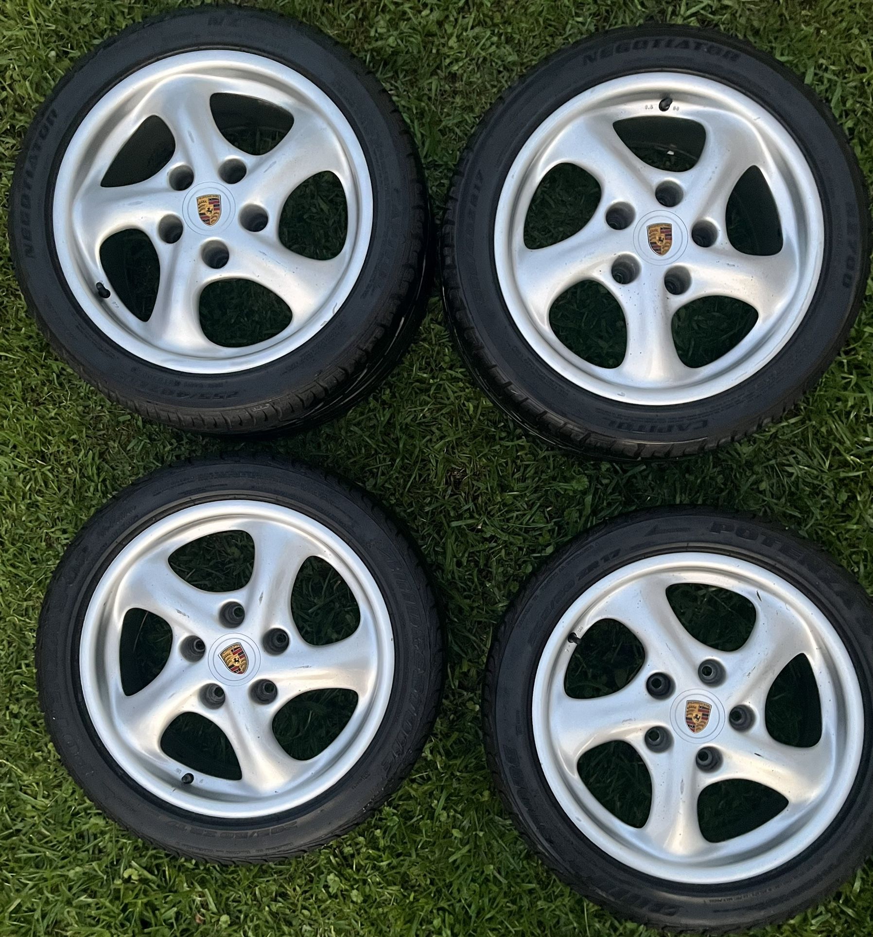 🛞 Porsche OEM Cup 5 Wheels with Tires – Set of 4 (originals) 🛞
