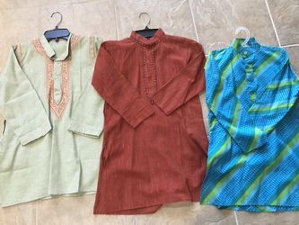 Indian Boys Traditional Kurtas/ Total 6 Pieces 