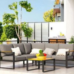 High Quality Aluminum Patio Furniture Set Aluminum Outdoor Sofa Set Brand New Patio Furniture Aluminum 🆕🚎🚚🆕