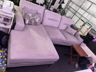 Velvet/suede Sectional Couch