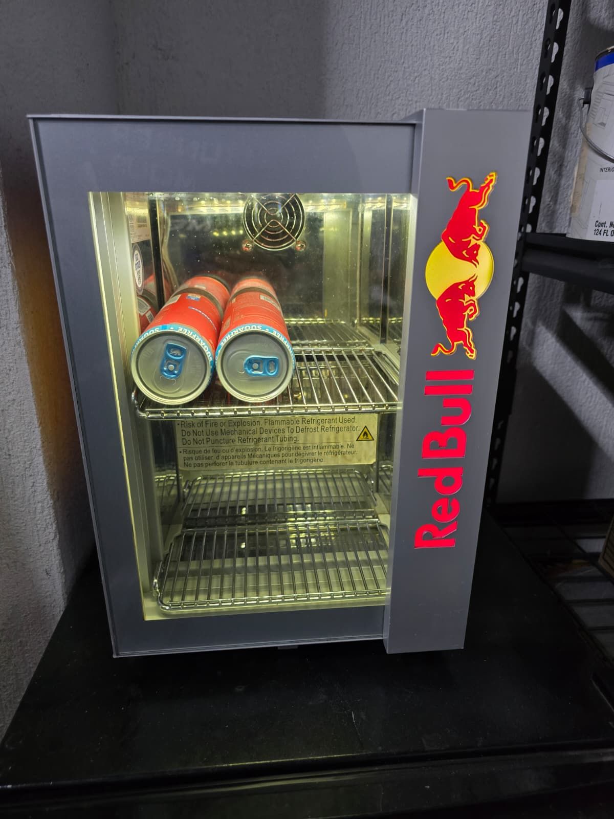 red bull fridge 