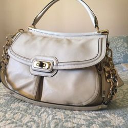 COACH Flagship Leather Dowel Flap Shoulder Bag