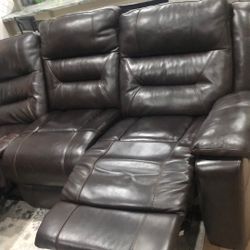 Brown Leather Couch