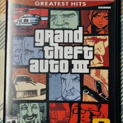 Grand Theft Auto 3 PS2 PlayStation 2 Red Label W/ Manual Fast Shipping