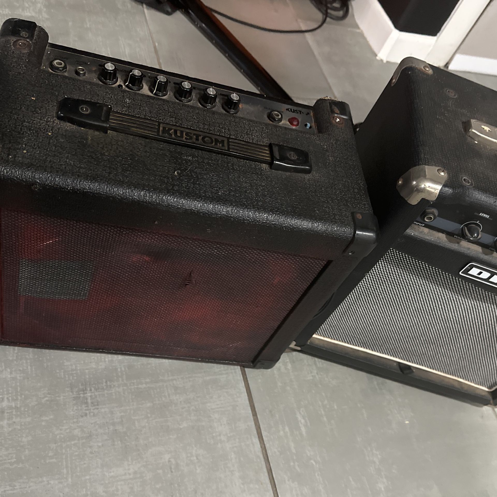 Solid State Guitar Amp And Solid State Bass Amp 