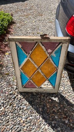 Antique Stained Glass Window.