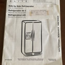 Kenmore Elite Side By Side Refrigerator