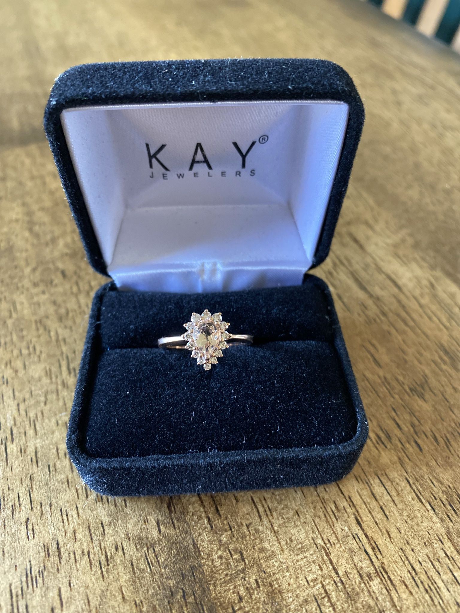 KAY Jewelers Morganite/diamond/rosegold Ring And Manly Bands Ring For Sale- CAN BE SOLD SEPERATELY!