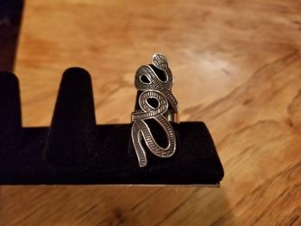 Sterling silver 925 snake troqueleada.