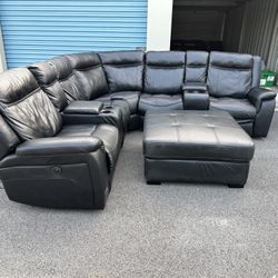 Power Reclining Sectional Couch