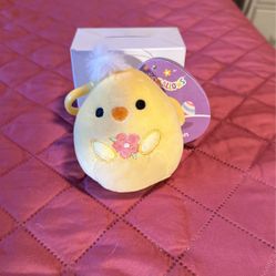 Squishmallows 3.5" Easter Clip-On Triston the Chick, NWT