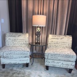 Two Beautiful Accent Chairs