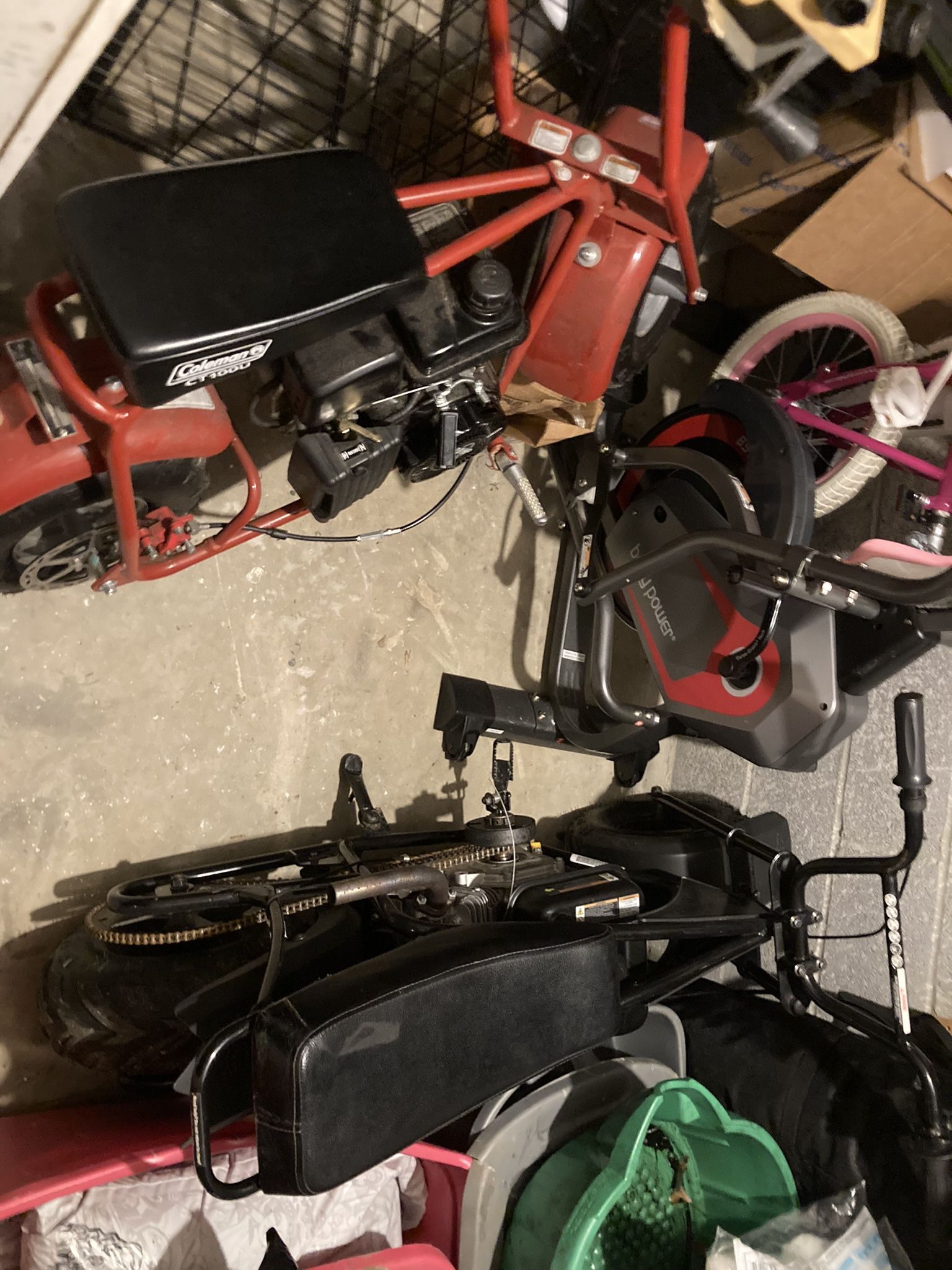 Brand new harbor freight motors W/ Mini bike frames