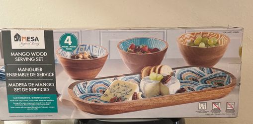 Mesa mango wood serving set brand new in box