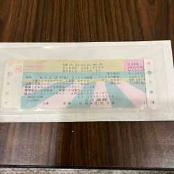 Madonna Blond ambition 1990 world Ticket Stub