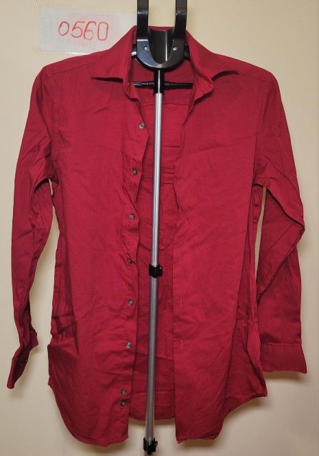 Alfani Slim Fit Red Dress Shirt - Size S (0560)