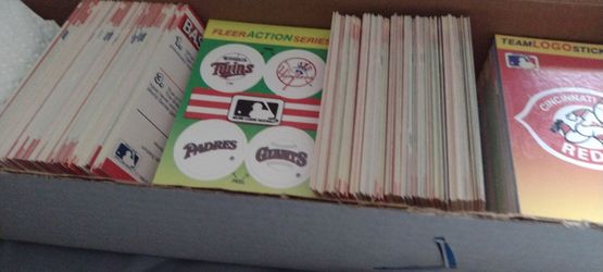 Fleer baseball stickers a couple hundred great collection awesome incentive for little league & tball. Games. Cash porch pickup Redmond