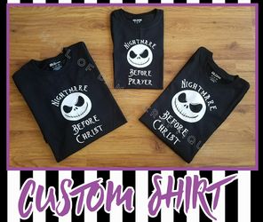 Nightmare before Christmas, Jack Skellington, Sally Skellington shirts