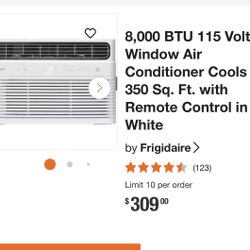 FRIGIDAIRE DAIRE BAC ARRIE 12.0 CEER Fan speed 350 Sq. Ft. 8,00 BTU OOM AIR CONDITIONER /_IMATISEUR INDIVIDUEL