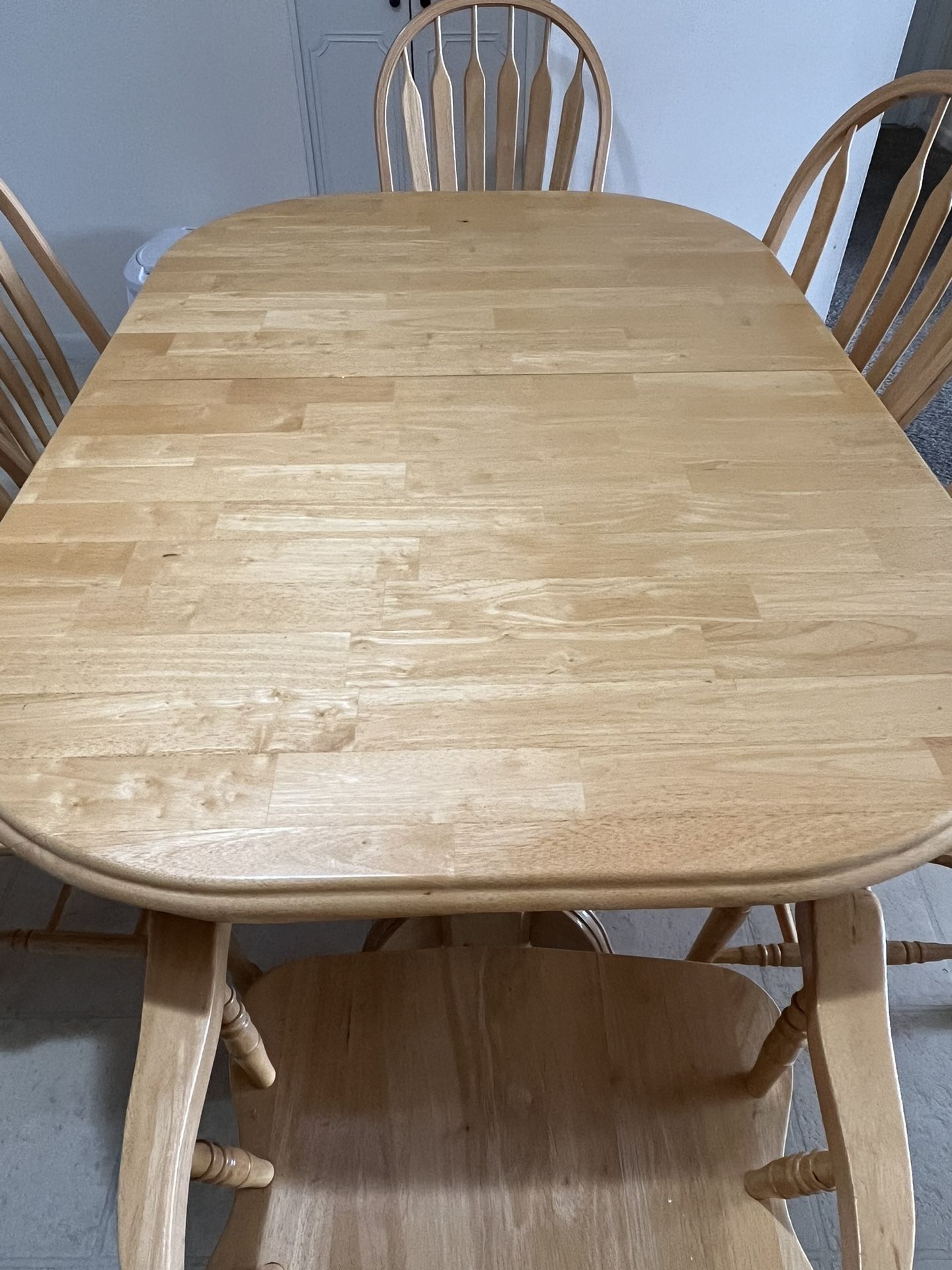 Solid Oak Dining Table Set