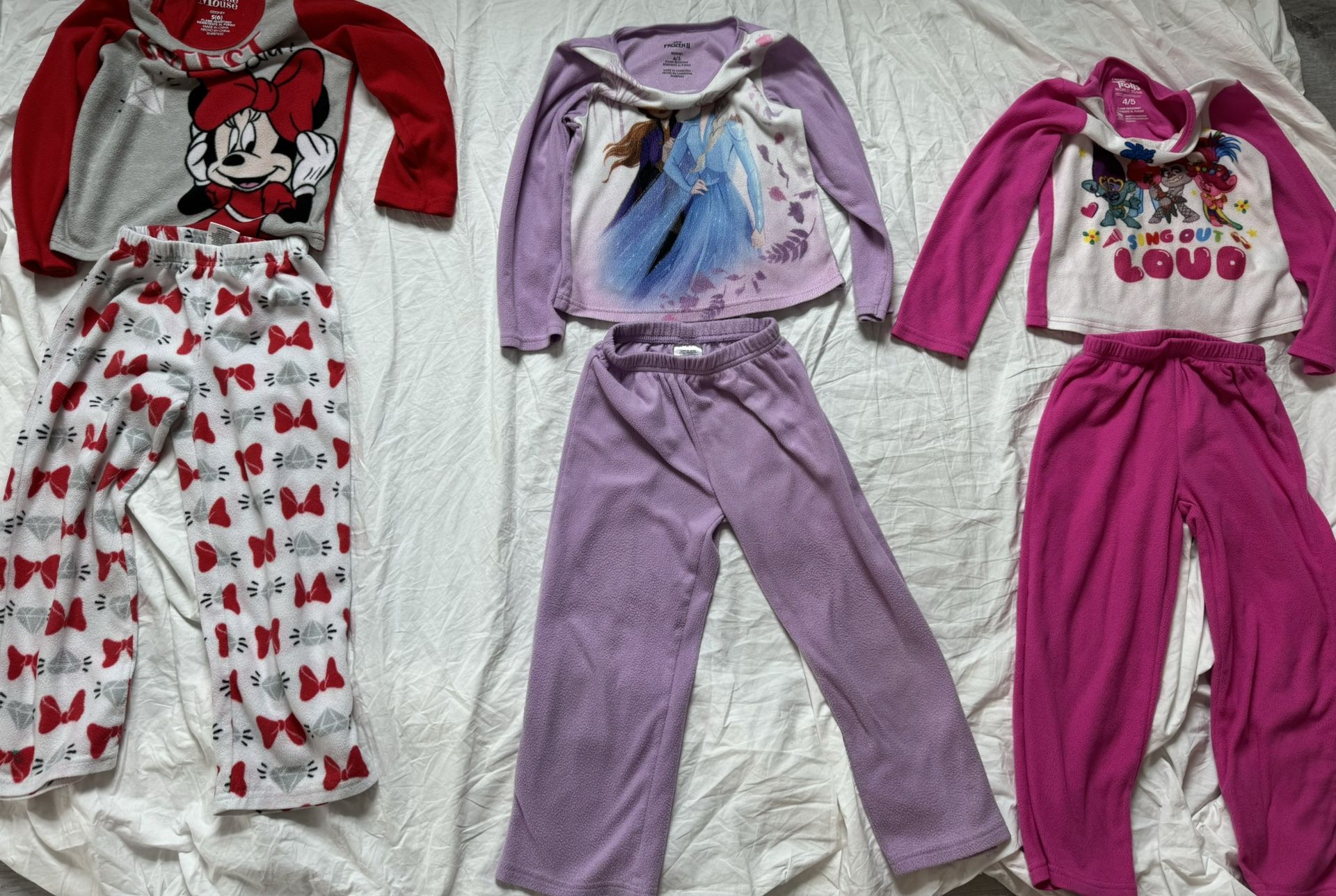 Toddler Girls fleece Pjs. If Posted They’re Available. Read Description