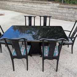 Gloss Black Dining Room Set