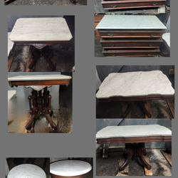 1880 Victorian marble top furniture