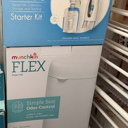 Breast pump and diaper pail