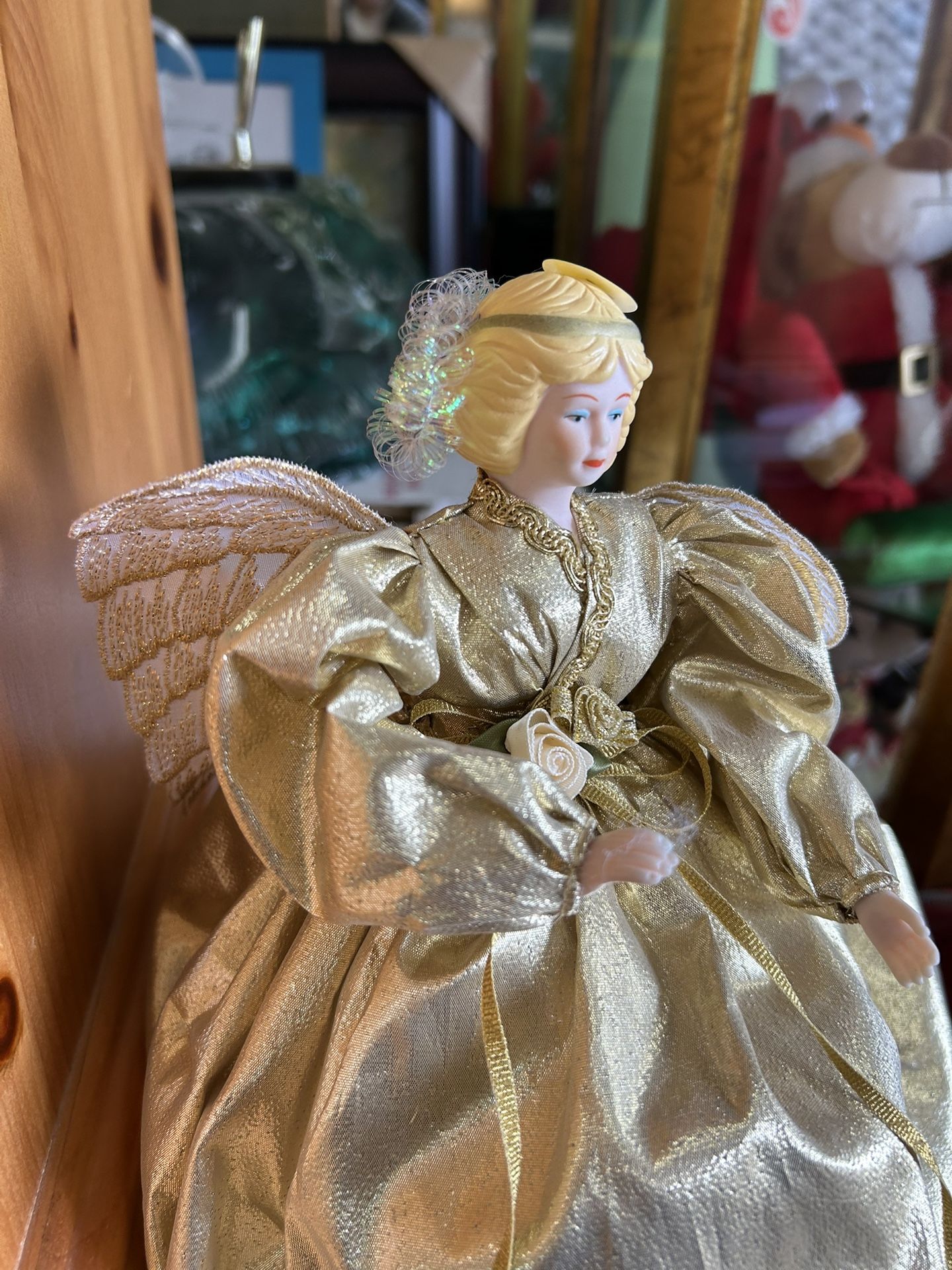 Vintage Victorian Angel Christmas Tree Topper