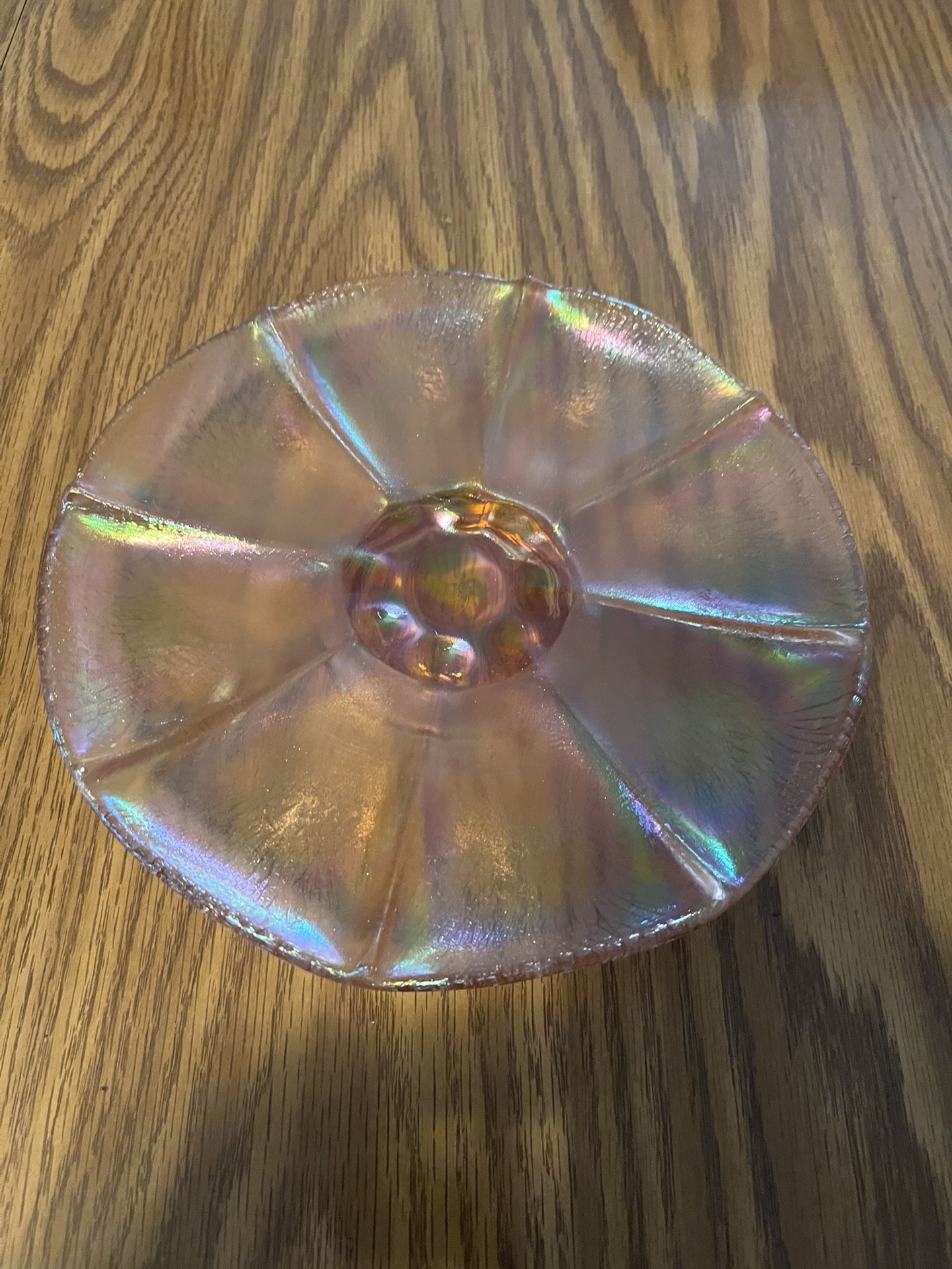 75th Anniversary FENTON CARNIVAL STRETCH glass VELVA ROSE FLARED BOWL