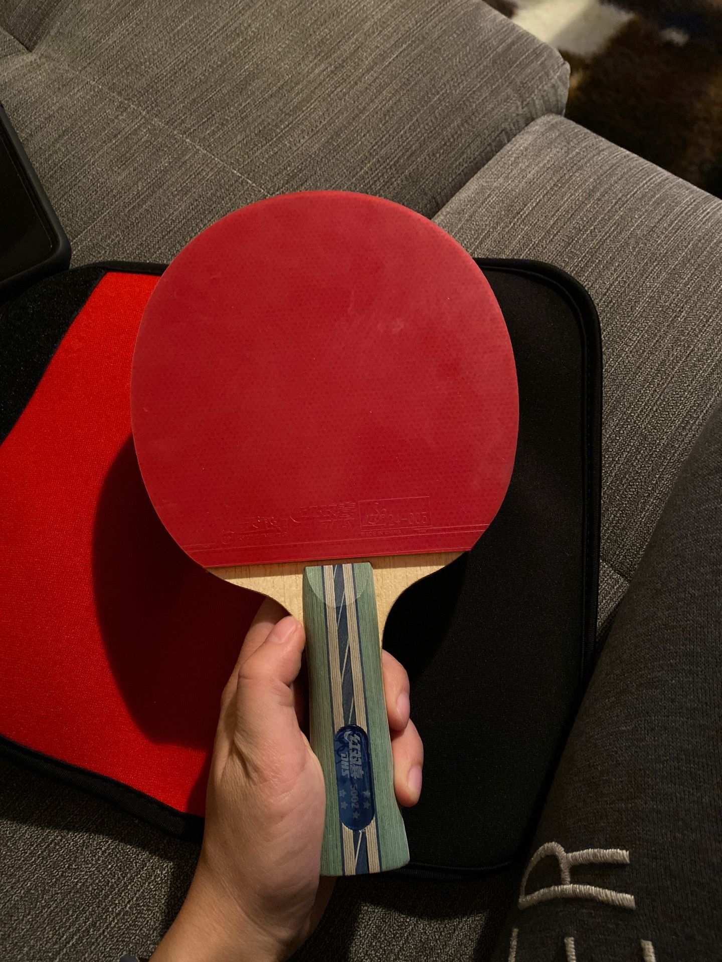 Ping pong paddle with a cover