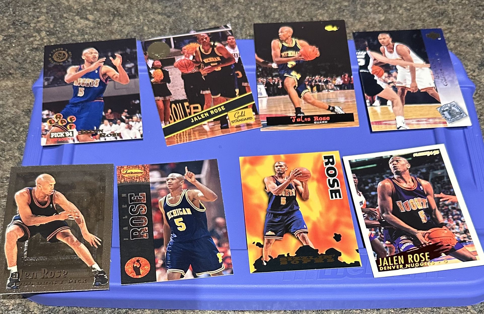 8 Jalen Rose Basketball Cards