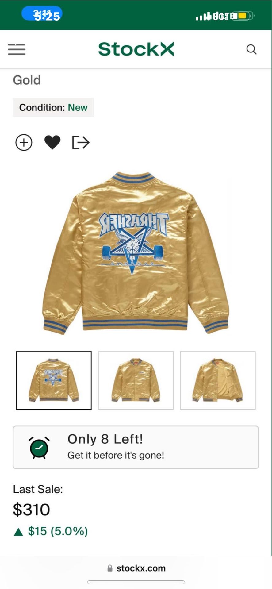 Supreme X Thrashers Varsity Jacket