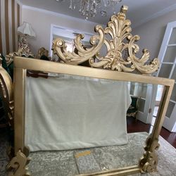 Very beautiful gorgeous antique mirror wood 