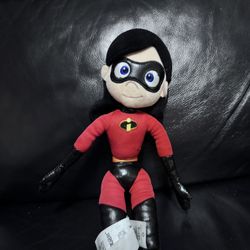 Disney Store Pixar 14" Plush VIOLET Parr Girl Doll INCREDIBLES Stuffed Animal Pl