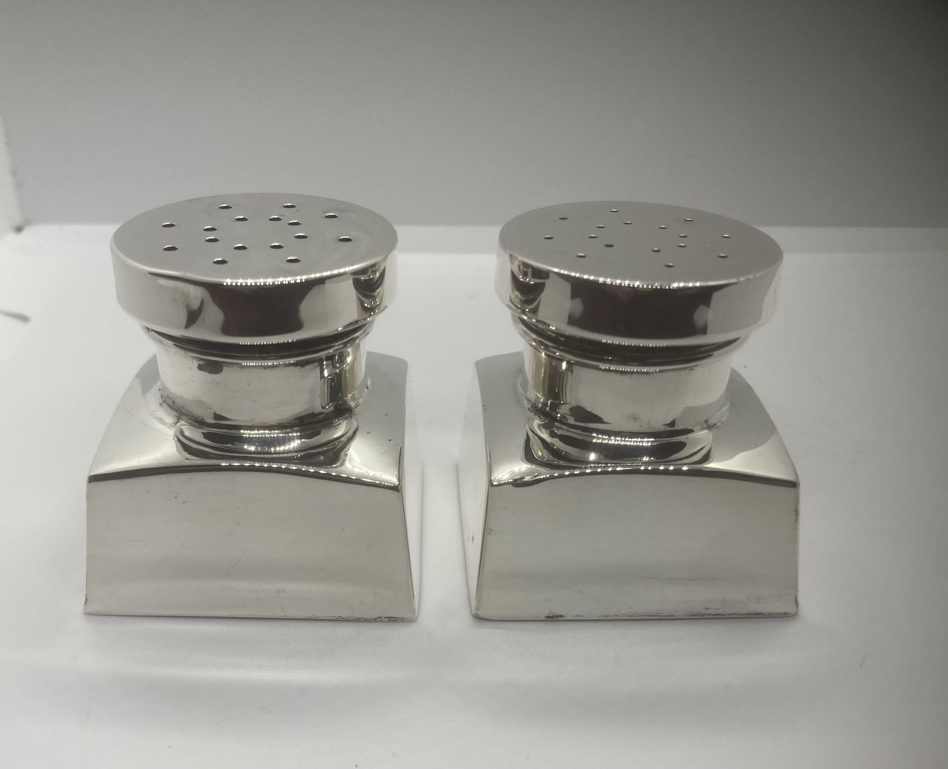 George Washington Reproduction Sterling Silver Shakers