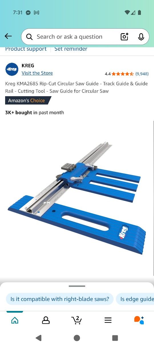 2 Kobalt Table Saws, Kreg Track Guide, Corded Circular Saw