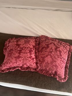 Two Decorative Throw Pillows