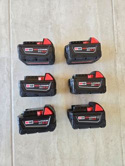 Milwaukee 18V 5.0 Battery ($70 EACH)
