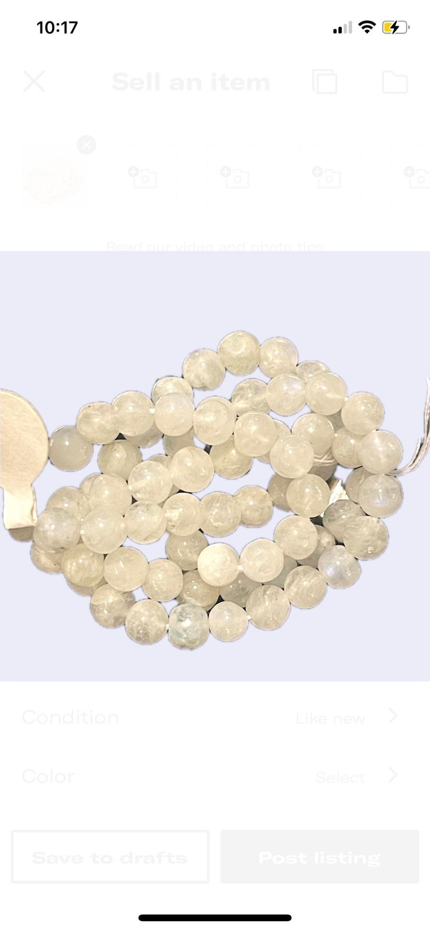 Strand Of Rainbow Moonstone