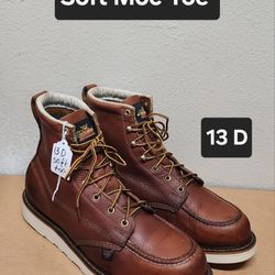 Thorogood Work Boot Size 13 D SOFT MOC TOE 