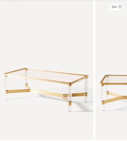 Anthropologie Lucite Table