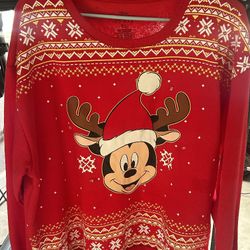 Women's Mickey Christmas Sweater Lights Up