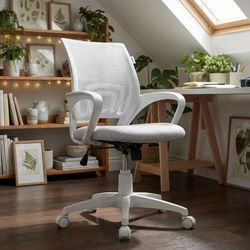 Sealy® Jupiter Ergonomic Mesh Office Chair with Gel Memory Foam- White