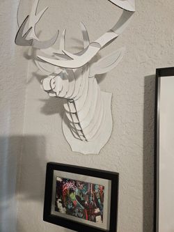 Cardboard 3D Deer art