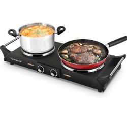 Techwood ES-3203 Hot Plate Electric Double Burner
