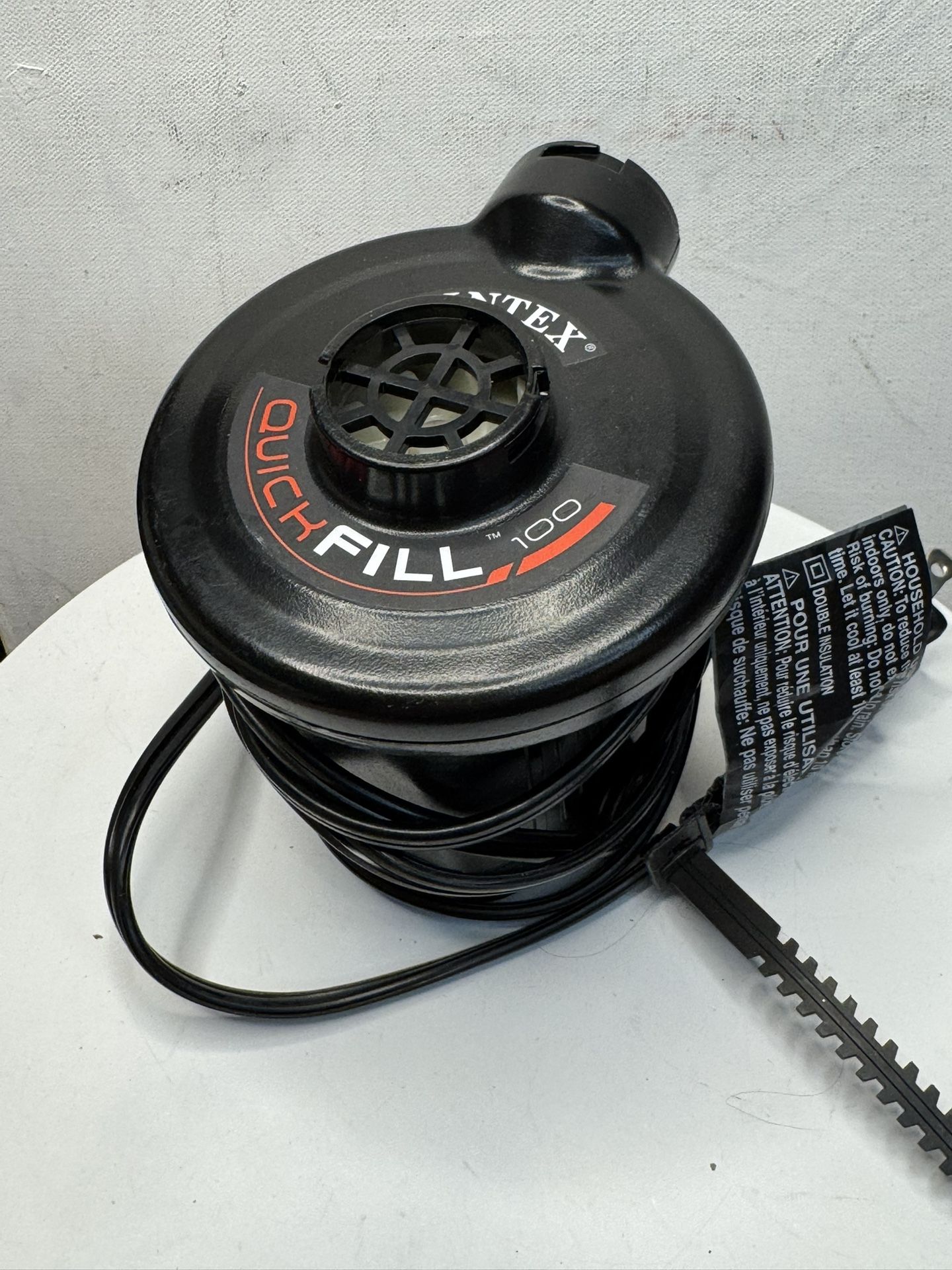 Intex - 12V Quick Fill 080 Electric Air Pump No Attachments - AP626 - Black